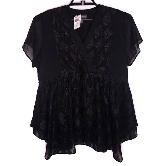 A Pea In The Pod Top SZ L Occasion Black Maternity - Picture 1 of 5